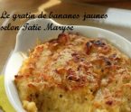 gratin de banane jaune