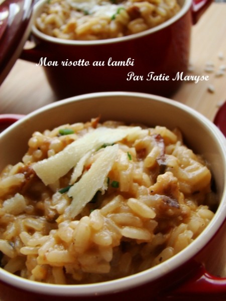 Recette du risotto au lambi