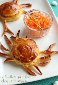 feuilletés au crabe