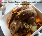 agneau farci patates douces