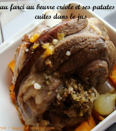 Recette de l'AGNEAU FARCI au beurre créole façon Tatie Maryse