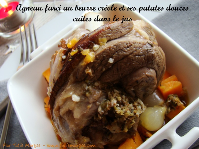 Recette de l'agneau farci au beurre créole