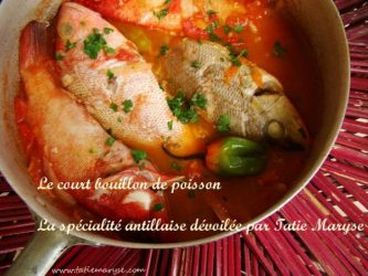 court bouillon de poisson antillais