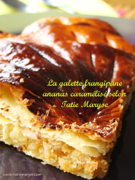 Recette de la galette frangipane ananas