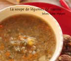 soupe de légumes cuisson des légumes