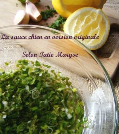 Recette de la SAUCE CHIEN antillaise dans sa version originale, selon Tatie Maryse