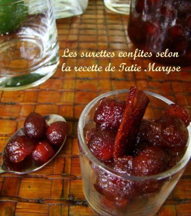 Recette de la CONFITURE de surelles (ou SURETTES cochon) selon Tatie Maryse