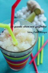 granité citron gingembre
