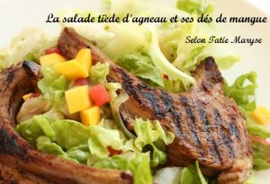 salade tiède avec agneau grillé