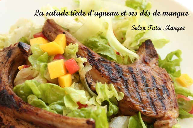 salade tiède avec agneau grillé