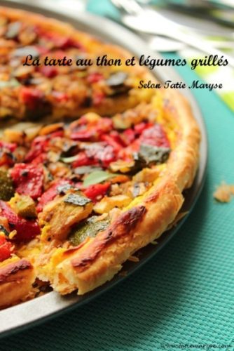 tarte au thon et légumes grillés