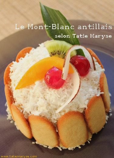 crème pâtissière Mont Blanc antillais