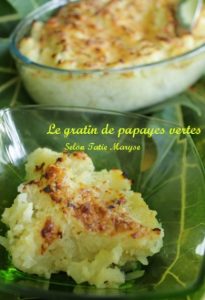 gratin de papaye légumes antillais