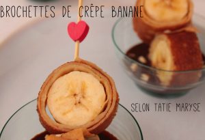 Crêpe banane chocolat