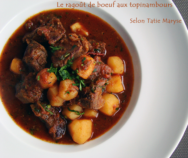 ragout de boeuf topinambours