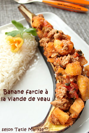 Banane plantain farcie