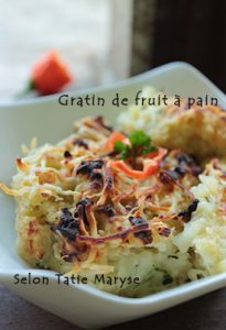 gratin fruit à pain