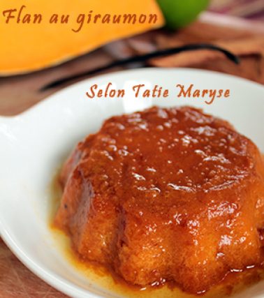 Recette du FLAN au GIRAUMON sans œufs, selon Tatie Maryse