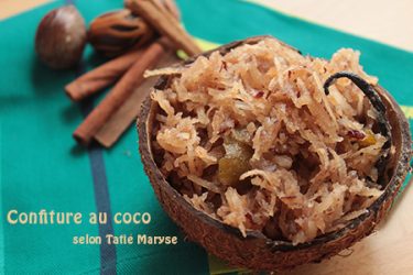 confiture au coco antillaise