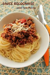 sauce bolognaise créole