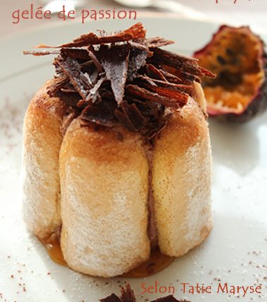 Recette de la CHARLOTTE CHOCOLAT passion, selon Tatie Maryse