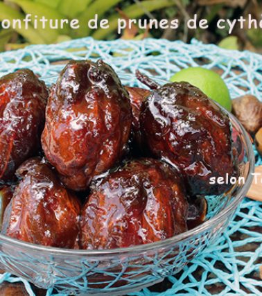 Recette de la CONFITURE de prunes de CYTHÈRE, selon Tatie Maryse