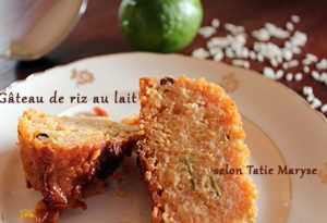 gateau de riz au lait