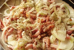 tarte oignons lardons