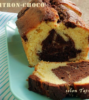 Recette du GÂTEAU MARBRÉ citron chocolat, selon Tatie Maryse