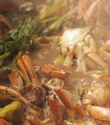 Recette de la FRICASSÉE de CRABES de terre, selon Tatie Josette