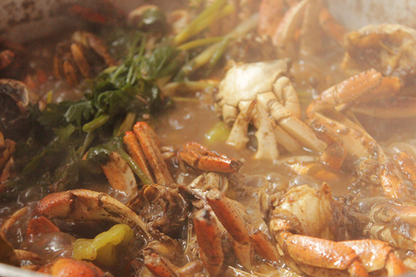 recette fricassée crabe de terre