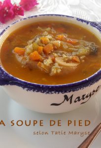 recette soupe de pied de veau