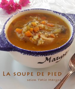 recette soupe de pied de veau