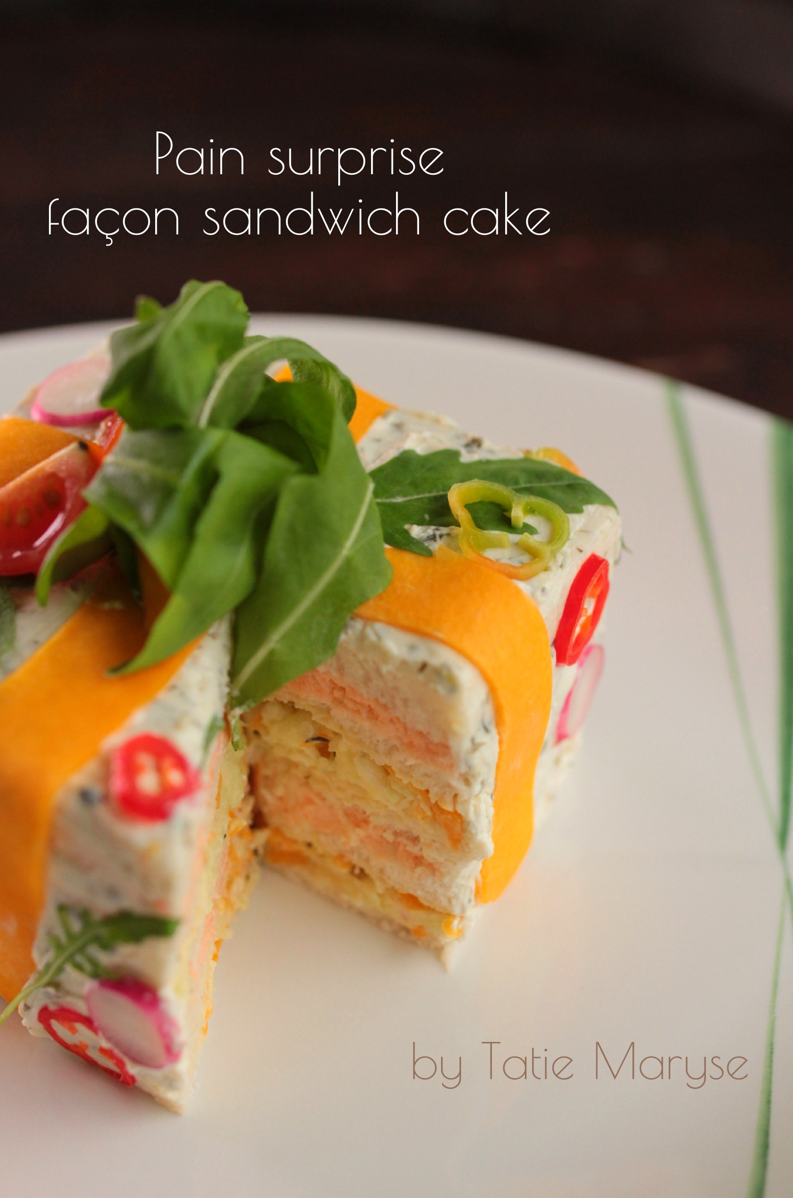 Pain surprise façon sandwich cake