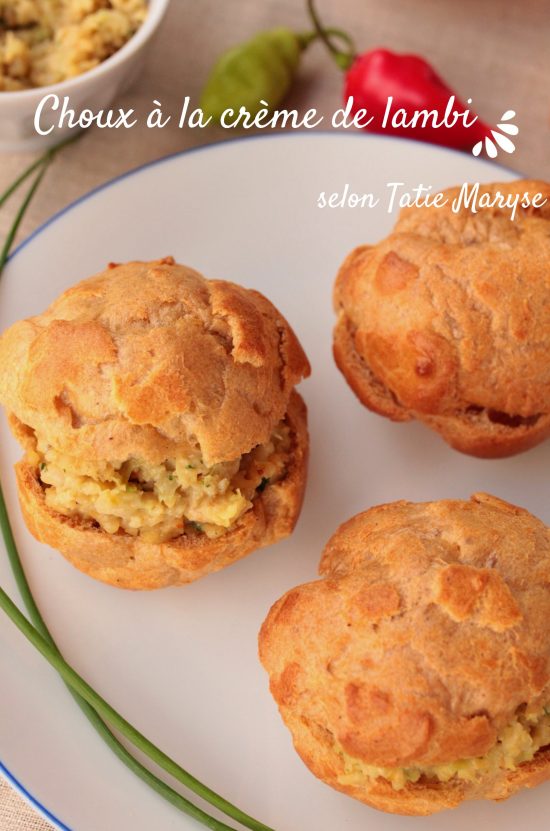 Choux à la crème de lambi