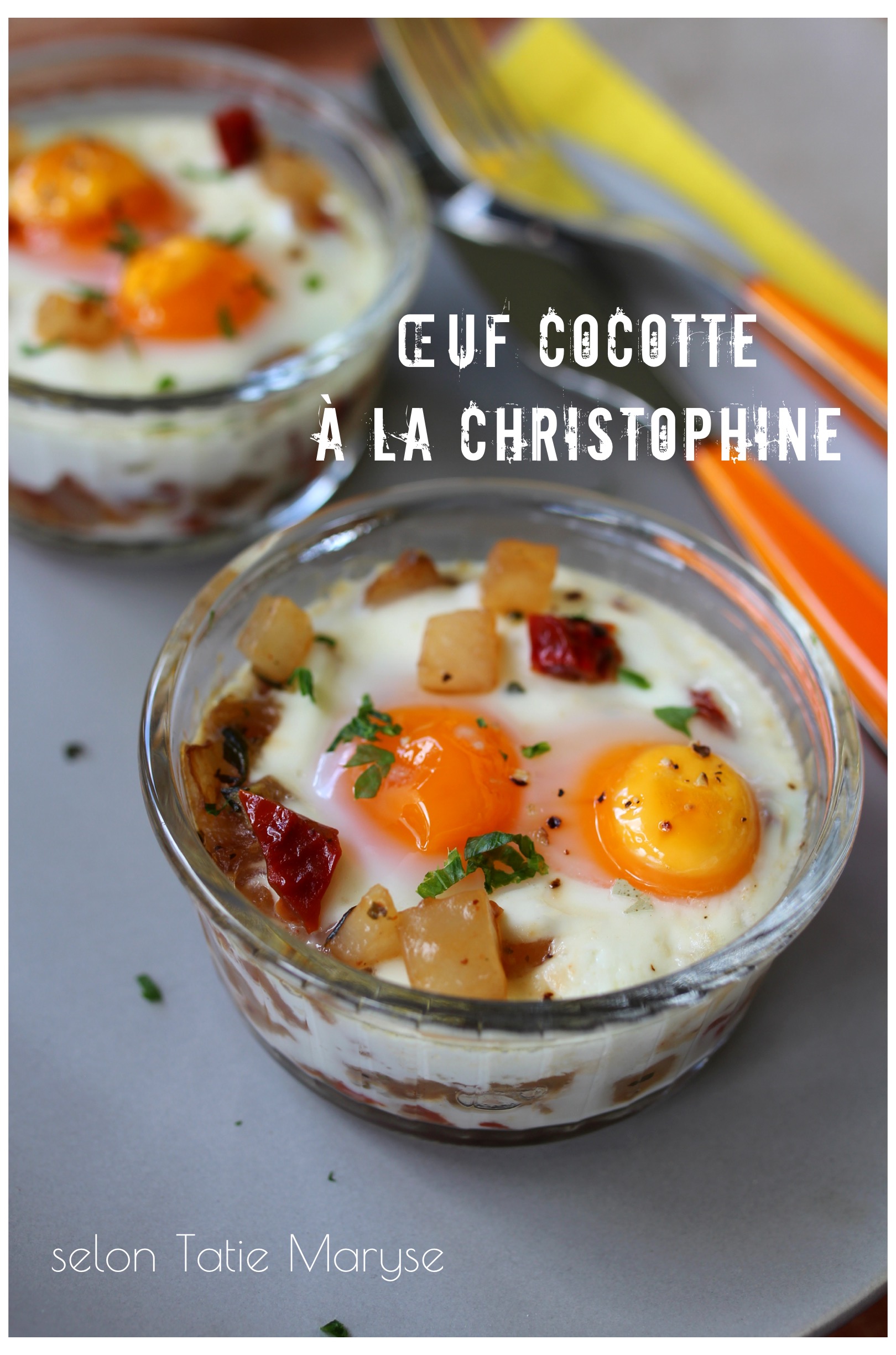 Oeuf cocotte à la christophine