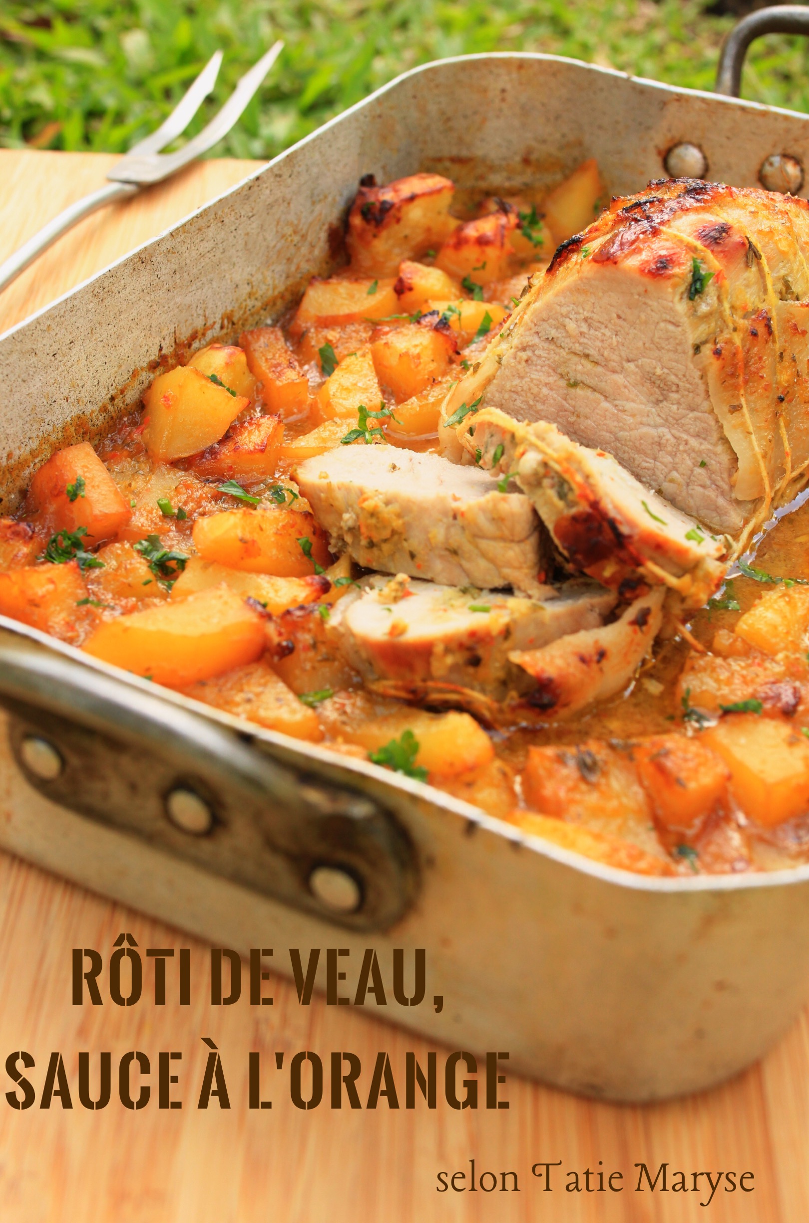 Rôti de veau à l'orange