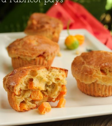 Recette des MUFFINS CHÈVRE et ABRICOT pays, selon Tatie Maryse