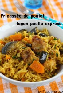 fricassée de poulet façon paëlla