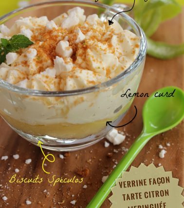 Recette de la VERRINE façon TARTE au CITRON MERINGUÉE, selon Tatie Maryse