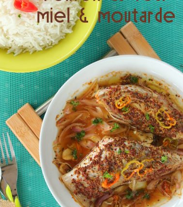 Recette du POISSON express, MOUTARDE et MIEL, selon Tatie Maryse