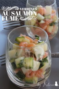 verrine saumon fumé courgette