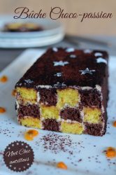 Bûche choco passion en damier