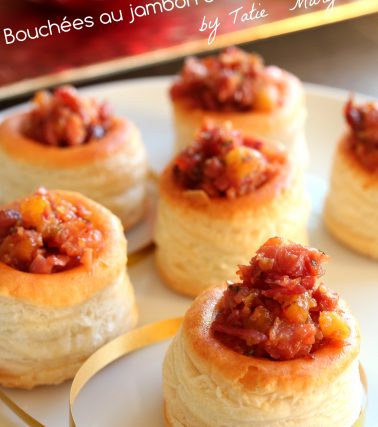 Recette des BOUCHÉES de JAMBON de noël caramélisé à l'ANANAS, selon Tatie Maryse