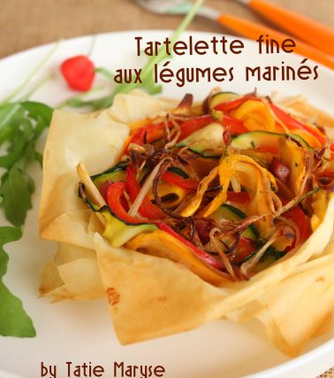 Recette de TARTE fine aux LÉGUMES, selon TaTie Maryse