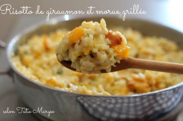 risotto de giraumon à la morue