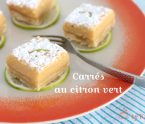 carrés au citron vert