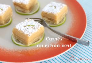 carrés au citron vert