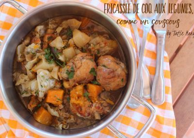 fricassée de coq aux légumes