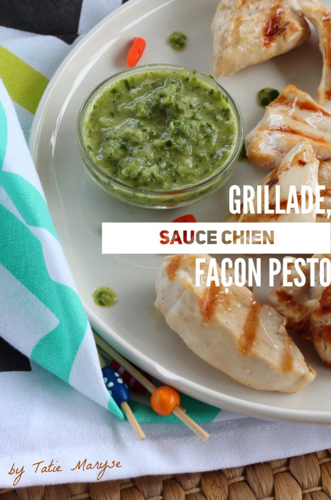 Brochettes sauce chien façon pesto